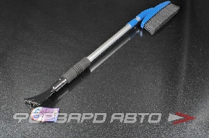 Щётка-смётка со скребком (86-128см) телескопическая AUTOVIRAZH AV-2119