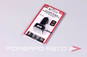 Устройство зарядное в прикуриватель 2 USB 3 A с вольтметром AVS UC-523