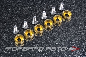 Болт с декоративной шайбой М8 (6 шт) золотой CSK PERFOMANCE ABFW-M8-YELLOW