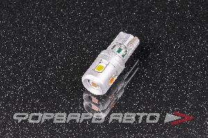 Лампа светодиодная 12V T10 W5W красный SARITI T10-5GS5