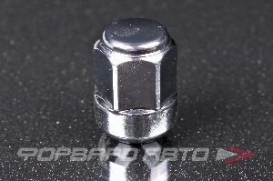 Гайка колеса 14*1,5*35 сфера, закрытая, ключ на 22, хром HONDA 90304-SJA-A91