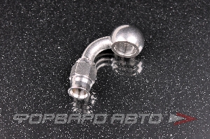 Фитинг BANJO AN3 - 10,2 мм, 90°, под тефлоновый шланг PTFE, нержавеющая сталь  HF2253-1