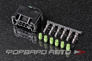 Разъем 6 way 20AWG 1.4-2.1mm дроссельной заслонки Drive-by-Wire Bosch "DBW" TE CONNECTIVITY 1-967616-1