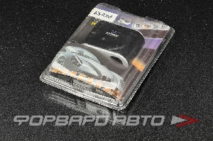 Разветвитель прикуривателя на 2 гнезда, USB 1000mA, тумблеры, разъём, с удлинит., подсветка, черный KS-AUTO 