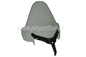 Стекло для снегохода BRP Skandic SWT600 WT600, WT550F 2012 год увеличенной высоты (2мм, h=720мм) ПОЛИУРЕТАН 50-44-4291pl