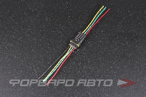 Разъем 4 провода герметичный гнездовой+штыревой  WH-4P-М