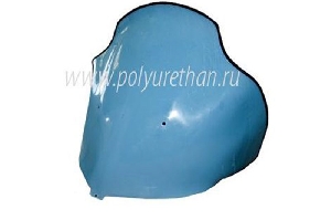 Стекло ветровое для снегохода Arctic Cat Bearcat Z1 XT LTD 2011-2012 (3мм, h=610мм) ПОЛИУРЕТАН 50-44-4343