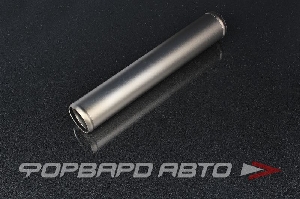 Патрубок алюминиевый 51 мм прямой серый-титан AUTOBAHN88 