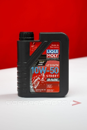 Масло моторное 10W50 1л, 4T Motorbike Synth Street Race (с) LIQUI MOLY 1502
