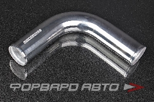 Патрубок алюминиевый 51 мм 90 градусов хром AUTOBAHN88 