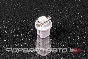 Лампа светодиодная 12V T5 (W1,2W) 1 SMD , белая (в патроне) SKYWAY S08201217