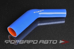 Патрубок силиконовый 32-50 мм, 45°, L=150*150 мм, синий MELCO 135-32-50-150-150