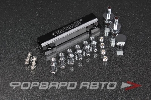 Пневмо разветвитель, алюминиевый, чёрный (Vacuum / Boost Block) AUTOBAHN88 