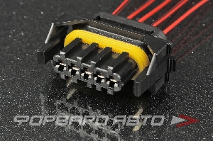 Разъем 5-ти контактный датчику массового расхода воздуха siemens (с проводами) CARGEN AX3202