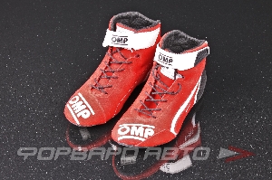 Ботинки для автоспорта FIRST (RU38/US6/UK5, красный) OMP IC0-0624-A01-061-38