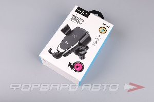 Купить Держатель телефона с беспроводной зарядкой, черный HOCO DCA21 Держатель телефона с беспроводной зарядкой, черный HOCO DCA21