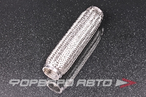 Гофра глушителя 45*260 (Interlock) трехслойная (AISI 304) TIXONA P45260