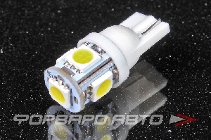 Лампа светодиодная 12V T10 5SMD белая KS-AUTO T10 SMD 5