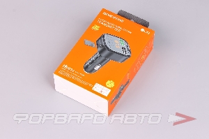 Модулятор FM трансмиттер с bluetooth, 3,1A 2USB 18W QC 3.0, цвет черный BOROFONE BC43