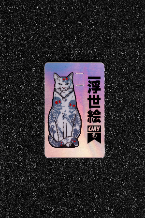 Стикер для банковской карты "TATTOO CAT" CIAY CD-Sc-TC