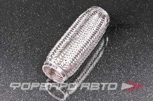 Гофра глушителя 50*200, (Interlock) трехслойная (AISI 304) TIXONA P50200