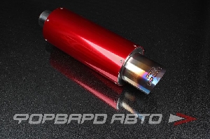 Глушитель Вход = 61 мм Выход = 87 мм Длина = 460 мм "RED FLAME" PROSPORT RS-06088