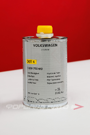 Жидкость тормозная DOT-4, 1л Brake Fluid VAG B 000 750 M3