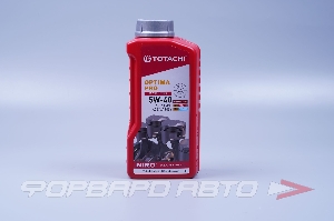 Масло моторное 5W40 1л, NIRO Optima Pro SL/CF (с) пласт. TOTACHI 1C601