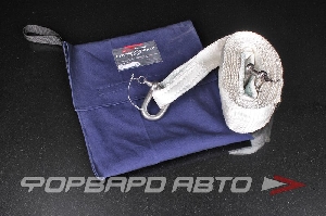 Трос буксировочный 4т, 5м (лента + 2скобы нерж) усиленный + сумка ФОРА ЭКСПЕРТ 