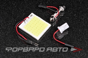 Светодиодная площадка 12V 1SMD 40*35мм белая, сплошная заливка KS-AUTO ks-4035 cob