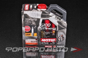 Масло моторное 5W40 4л, SYN-nergy 6100 + MAHLE + NGK Technosynthese MOTUL 109515