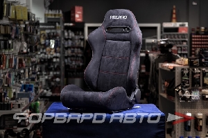 Кресло + салазки регулируемое, RECARO STYLE, черная алькантара MELCO 1035