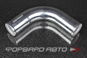 Патрубок алюминиевый 64 мм 90 градусов хром AUTOBAHN88 