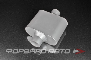 Глушитель Вход = 63 мм центр, Выход = 63 мм центр, овальный, алюминизированный FORA ND5109