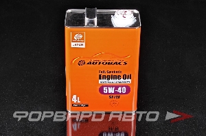 Масло моторное 5W40 4л, ENGINE OIL FS SP/CF AUTOBACS A00032242