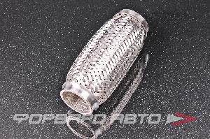 Гофра глушителя 40*150, (Interlock) трехслойная (AISI 304) TIXONA P40150