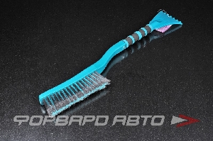 Щётка-смётка со скребком (62см) с мягкой ручкой AUTOVIRAZH AV-2110