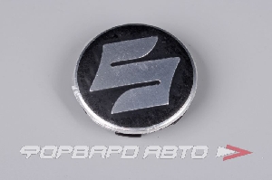 Колпачок ступицы для литых дисков Suzuki, D56/60мм, Black/silver, Save Car 18_60 ммS_ST_Tech Line