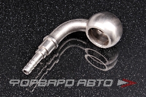 Купить Фитинг BANJO 10 мм, 90°, под обжим, для тефлонового шланга AN3 PTFE, нержавеющая сталь AB88  Фитинг BANJO 10 мм, 90°, под обжим, для тефлонового шланга AN3 PTFE, нержавеющая сталь AB88