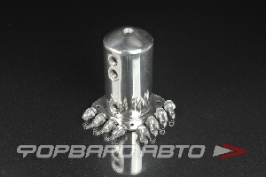 Бак топливный, 1.5 л, противоотливной, вход - AN8, выход - AN8, алюминиевый, с фитингами для установки AB88 