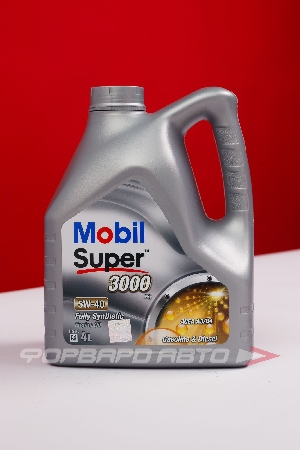 Масло моторное 5W40 4л, SUPER 3000 X1 MOBIL 150546