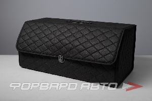 Купить Органайзер в багажник экокожа черный 66х32х30см черная строчка <>  Органайзер в багажник экокожа черный 66х32х30см черная строчка <>