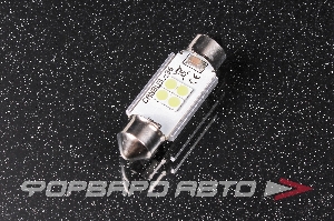 Лампа светодиодная 12V C5W (салонная 36мм) (белый) SARITI SJ-3635-4SMD