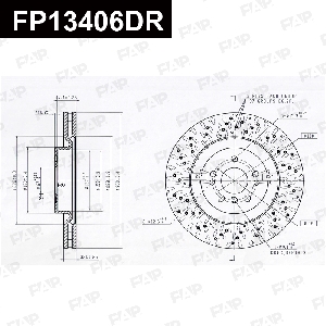 Диск тормозной FAP FP13406DR
