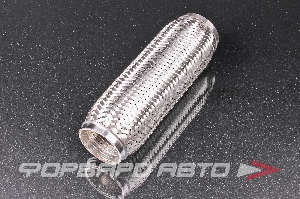 Гофра глушителя 60*250 (Interlock) трехслойная (AISI 304) TIXONA P60250