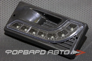Заглушка левая  ПТФ LADA 2110 MB STYLE с дневными ходовыми огнями черные PROSPORT RS-07003