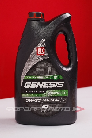 Масло моторное 5W30 4л, GENESIS ARMORTECH JP API SP/RC, SN PLUS ILSAC GF-6A (с) ЛУКОЙЛ 3149902