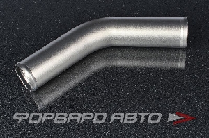 Патрубок алюминиевый 51 мм 45 градусов серый-титан AUTOBAHN88 