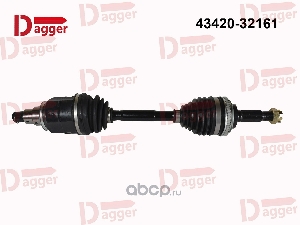 Вал приводной в сборе TOYOTA ST195/215, SV35, AE103/104/114/115, SXM15 4WD LH DAGGER 4342032161