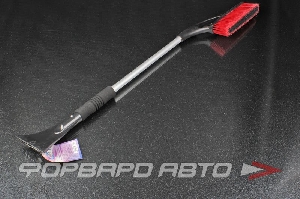 Щётка-смётка со скребком (88см) с мягкой ручкой AUTOVIRAZH AV-2123